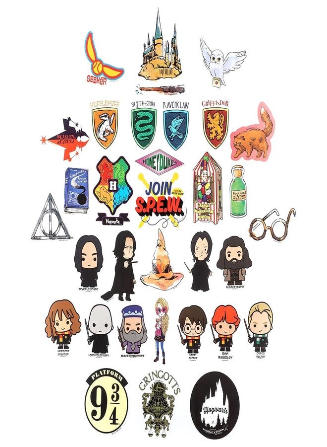 Conquest Journals Harry Potter Variety Vinyl Decals, Set of Unique Decal Stickers, 5 Holograms, Waterproof, UV & Scratch Resistant, Great for Gadgets, Officially Licensed (White Vinyl, 60-Pack) - Image 3