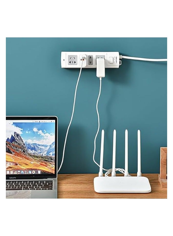 erorex 8 Pcs Power Strip Holder, Wall Mounted Data Cable Organizer Row Plug Fixer, Punch Free Cable Management System, Plug Fixer for Computer Office Home Kitchen - Image 3