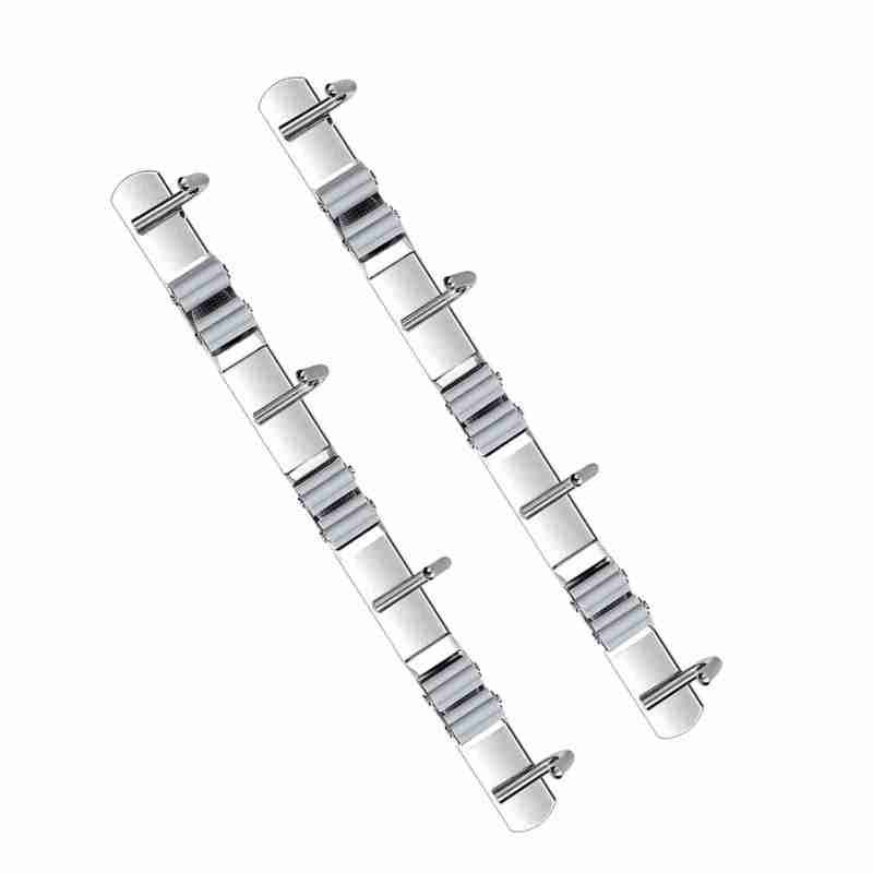 Broom Hoolder Stainless Steel 3 Clips and 4 Hooks Gray Mop Holder Pack of 2 for Kitchen - Image 4