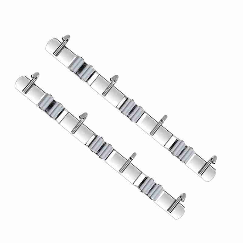 Broom Hoolder Stainless Steel 3 Clips and 4 Hooks Gray Mop Holder Pack of 2 for Kitchen - Image 5