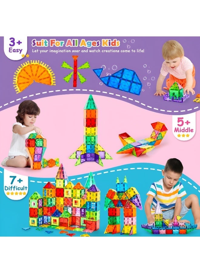 أساسيات 360 قطع بناء مغناطيسية، 35 قطعة، ألعاب مغناطيسية للأطفال الصغار - ألعاب بناء تعليمية للأطفال من عمر 3 سنوات فما فوق - ألعاب تعليمية ملهمة للتعلم من خلال اللعب - Image 5