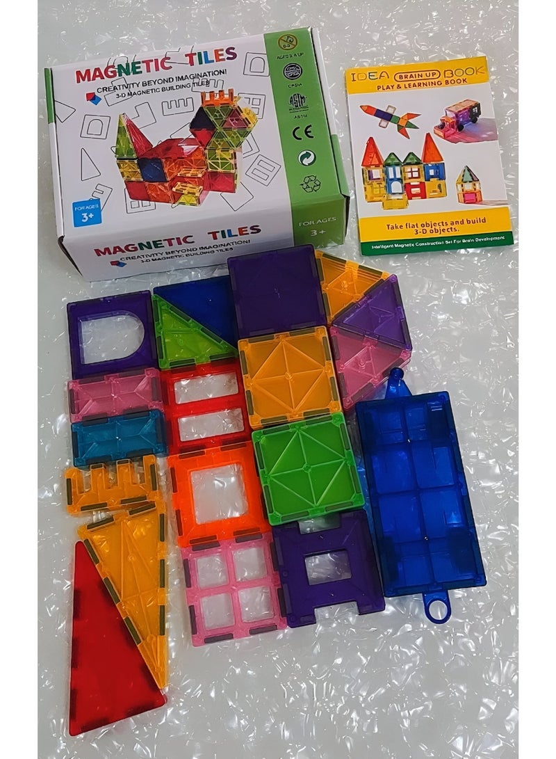 أساسيات 360 قطع بناء مغناطيسية، 35 قطعة، ألعاب مغناطيسية للأطفال الصغار - ألعاب بناء تعليمية للأطفال من عمر 3 سنوات فما فوق - ألعاب تعليمية ملهمة للتعلم من خلال اللعب - Image 2
