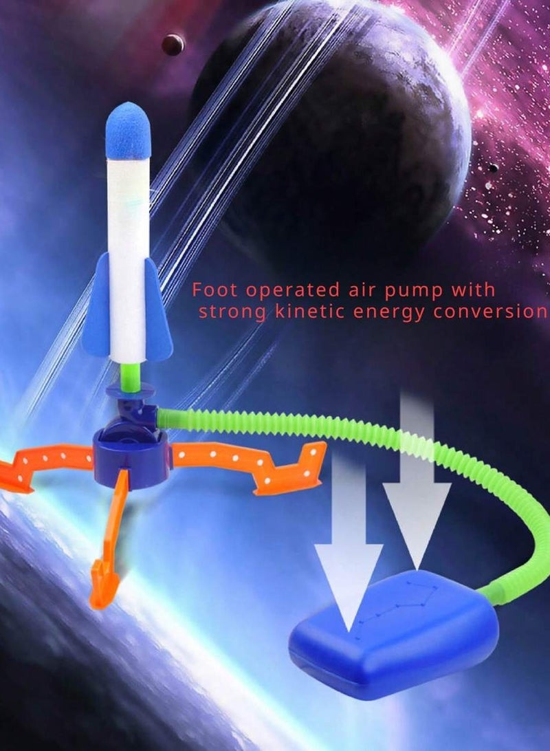 FUN MOMENT Soft Foam Rocket Launcher with Foot Pedal - Image 5