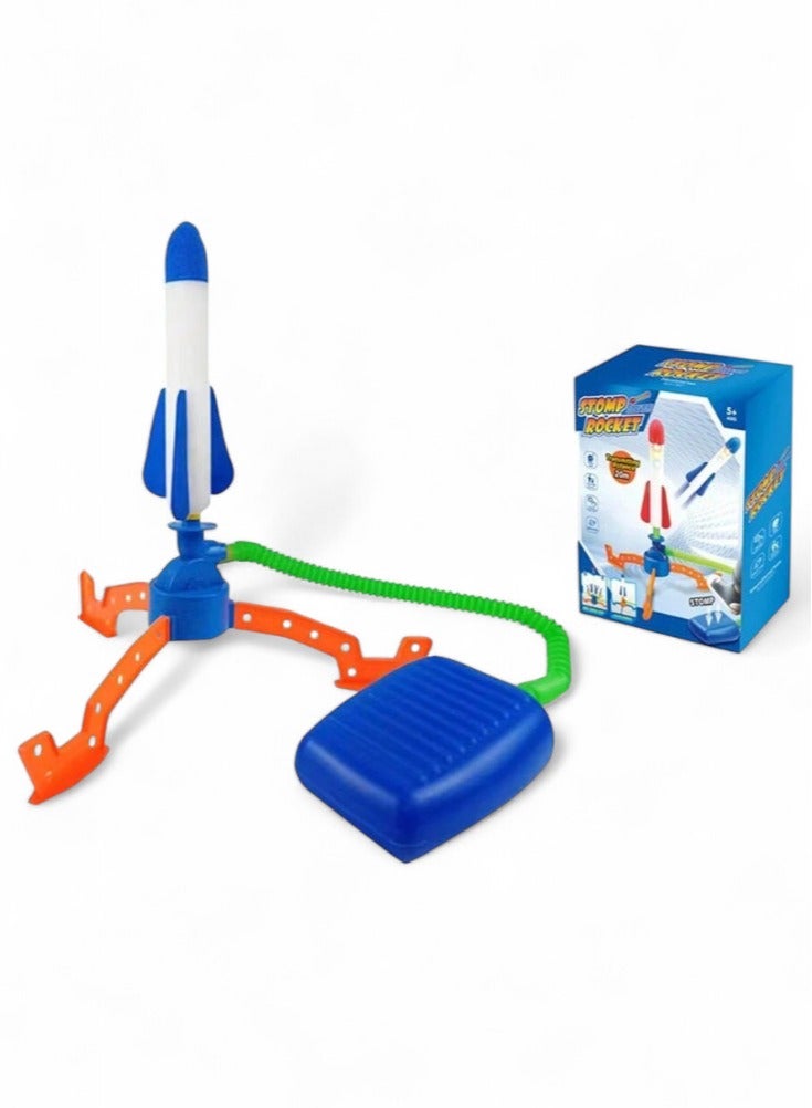 FUN MOMENT Soft Foam Rocket Launcher with Foot Pedal - Image 1