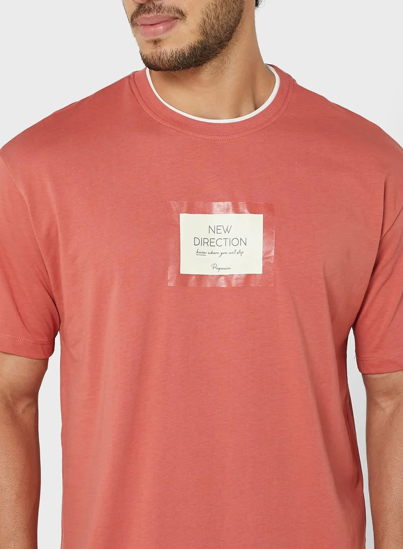DeFacto New Direction Crew Neck T-Shirt