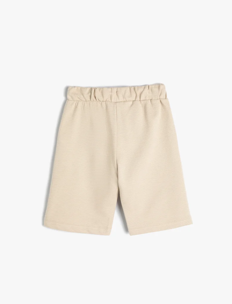 KOTON Koton | Textured Drawstring Waist Shorts |