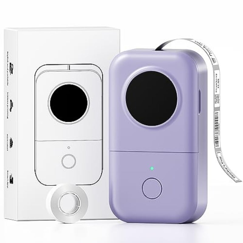 Label Maker - D30 Mini Bluetooth Thermal Wireless Portable Label Printer for iOS Android, Plastic Body, White, Compact Design Fast Printing - Image 1