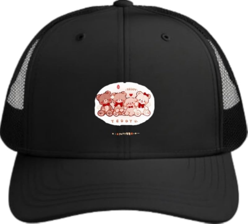 bear Baseball cap Black 8