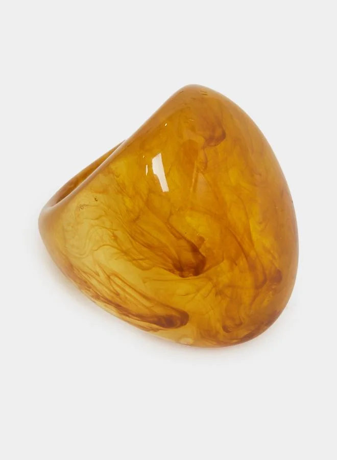 Styli  Amber Resin Statement Ring for Women | Best Price UAE