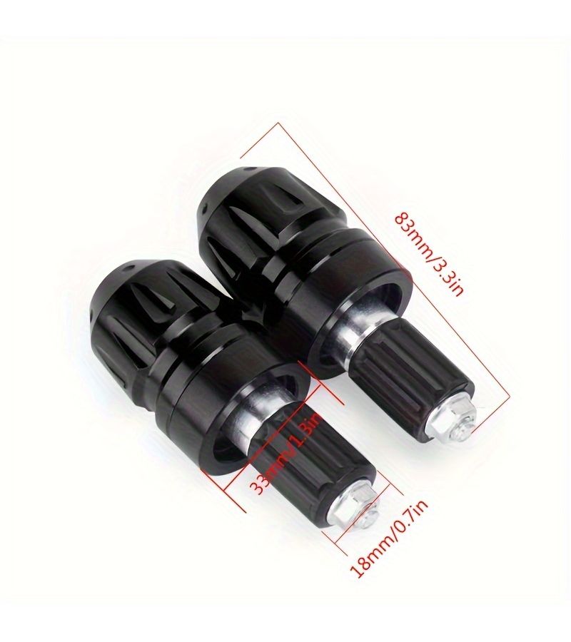 Aluminum Alloy Motorcycle Handlebar End Plugs Gray Large Flower Design for Most Motorcycles - Image 2