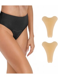 Camel Toe Concealers, 2pcs Seamless Camel Toe Hider Invisible Tape, Reusable Silicone Female Intimate Patches, Body Care Patches Underwear Guard, Moisturizing Body Intimate Patches