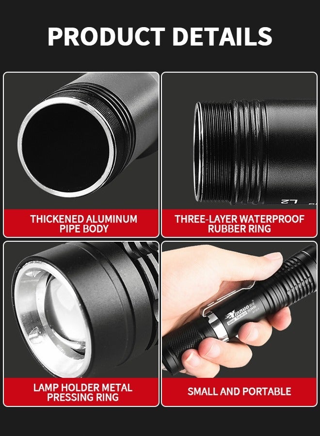 MIXDE Led Rechargeable Diving Flashlight Waterproof Underwater Lights Night - Image 4