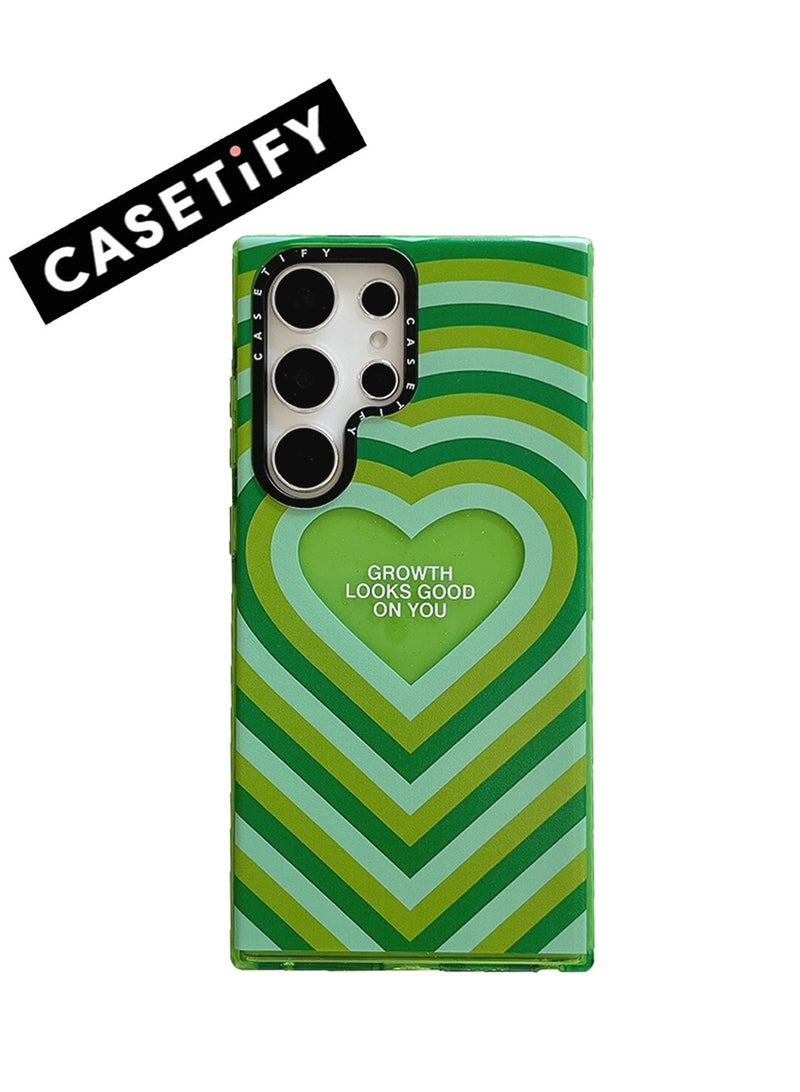 كاستيفي غطاء الحماية سامسونج جالاكسي إس 24 ألترا "فايبرانت جروث" لسلسلة القلب - Image 1