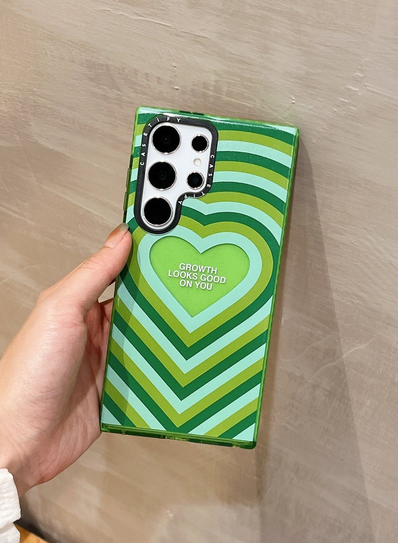 كاستيفي غطاء الحماية سامسونج جالاكسي إس 24 ألترا "فايبرانت جروث" لسلسلة القلب - Image 2