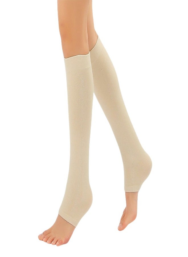 JUMISEE Men Women Leg Compression Sleeves, Elastic Cotton Full Leg Knee Brace Leg Support for Arthritis Joint Pain Relief - Image 3