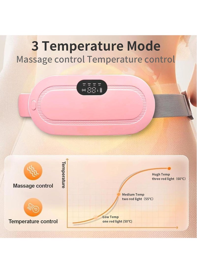 Portable Cordless Heating Pad Warming Belt Menstrual Heating Pad Mobile Cordless Heating Pad for Cramps, Endometriosis Pain Relief, Back or Portable Electric