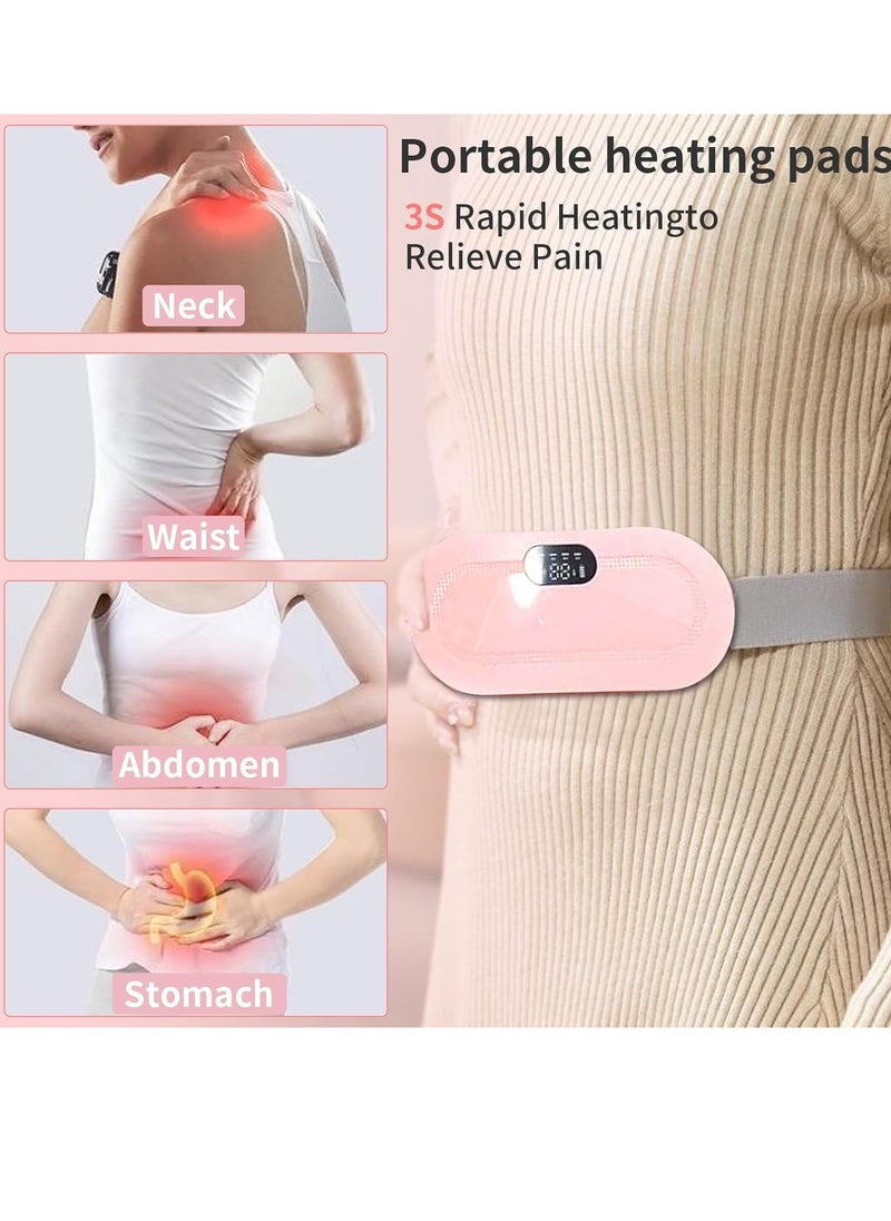 Portable Cordless Heating Pad Warming Belt Menstrual Heating Pad Mobile Cordless Heating Pad for Cramps, Endometriosis Pain Relief, Back or Portable Electric