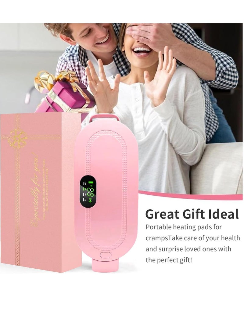 Portable Cordless Heating Pad Warming Belt Menstrual Heating Pad Mobile Cordless Heating Pad for Cramps, Endometriosis Pain Relief, Back or Portable Electric