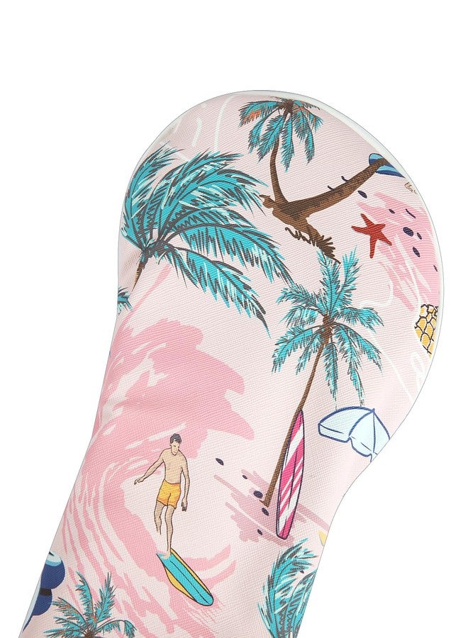 SHABIER Pink Golf Head Cover Aloha Tropical Hawaii Surf Beach for Driver Club - Image 2