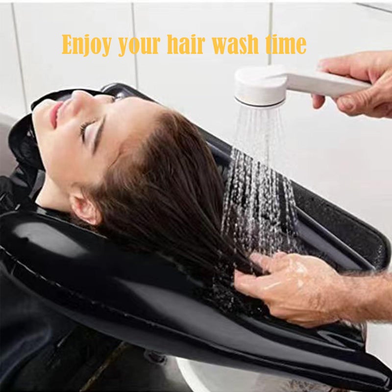 JFGLORIX Hair Washing Basin For Bedridden Inflatable Hair Washing Sink For Wheelchair Portable Shampoo Bowls At Home For Handicapped  Kids - Image 4