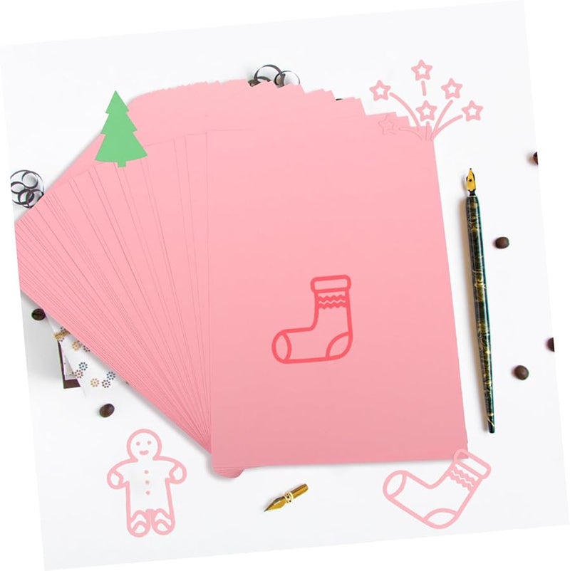 50 ورقة من ورق البطاقات الأبيض لصنع البطاقات والأعمال اليدوية والرسم وأعياد الميلاد وحفلات الزفاف - Image 5