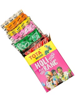 TOTA Total Gulal 80 g x 5 packs, total 400-gram different colors  - Image 2