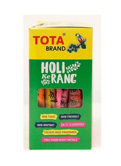 TOTA Total Gulal 80 g x 5 packs, total 400-gram different colors  - Image 3