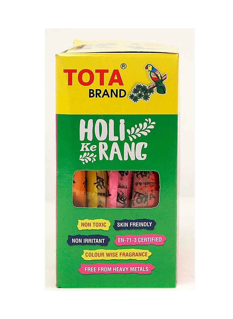 TOTA Total Gulal 80 g x 5 packs, total 400-gram different colors  - Image 3