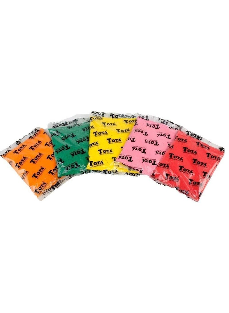 TOTA Total Gulal 80 g x 5 packs, total 400-gram different colors  - Image 4