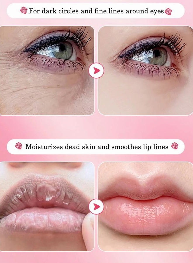 YMEYFAN Rose Eye Mask for Bags and Dark Circles Treatment: The rose eye mask contains rich rose extract to hydrate and completely repair the skin around the skin - Image 4