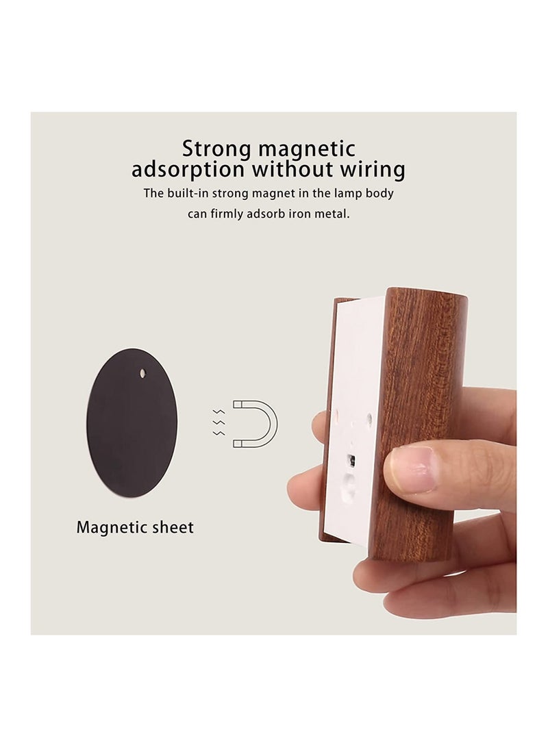 Captaintech Sensing LED Wall Light, 2PCS Rechargeable Motion Portable Night Light with Magnetic Adsorption and Dual Sensing Modes, Ideal for Hallways, Stairs and Bedrooms, Battery Powered Wall Sconce - Image 5