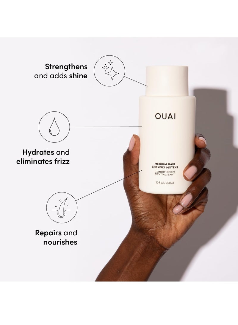 أواي مجموعة الشامبو والبلسم OUAI الفاخر. خالية من الكبريتات. 10 أونصات لكل منهما. - Image 4