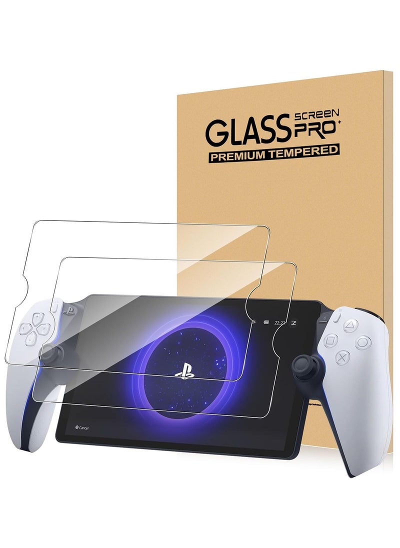 phomemo 2 Pack 9H UltraHD Tempered Glass Screen Protector for PlayStation Portal Remote Player 8 Inch, Anti-Scratch, Anti-Fingerprint, Bubble-Free  - Image 1