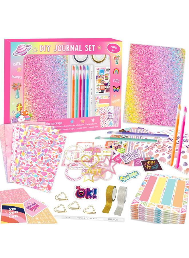 Bluejw New Products Hot Stamping DIY Diary Suit Boys Girls 4 + Years Old Scrapbook Children Gift - Image 1