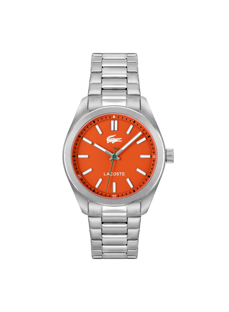 LACOSTE Round Analog Men'S Orange Case Watch - 2011353  - Image 2
