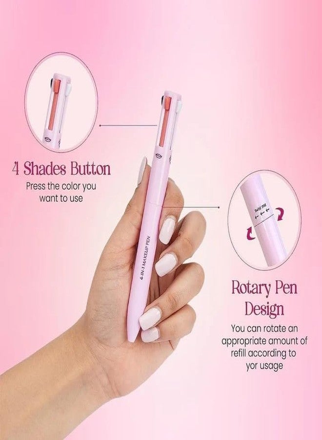 DOKMOE 4-In-1 Makeup Pen Eye Liner, Multifunctional Cosmetic Pen, Highlighter and Eyebrow Pencil, Colors Multi-Function Makeups, Lip Liner Waterproof Long Lasting Eye Makeup Tool for Women, Girls - Image 5