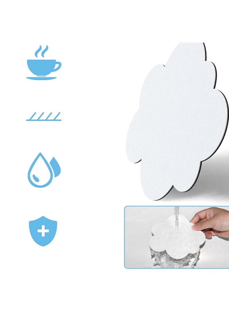 Keyboard Wrist Rest Set Cute Cloud Shape Wrist Rest Support for Mouse Keyboard Computer Elbow Pad Arm Rest Mouse Wrist Cushion, Ergonomic Design for Typing Comfortably (Keyboard not Included)