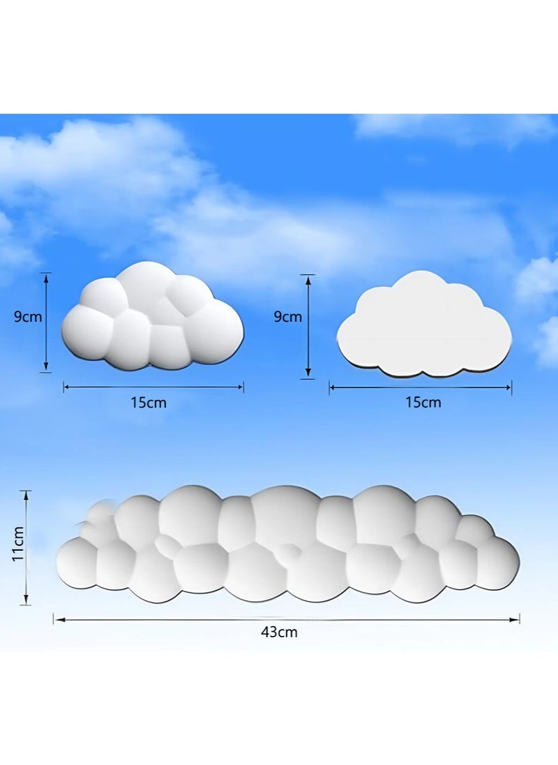 Keyboard Wrist Rest Set Cute Cloud Shape Wrist Rest Support for Mouse Keyboard Computer Elbow Pad Arm Rest Mouse Wrist Cushion, Ergonomic Design for Typing Comfortably (Keyboard not Included)