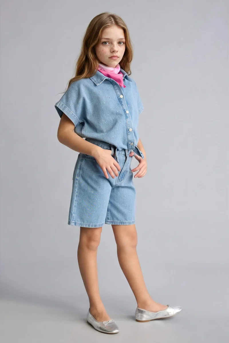 ديفاكتو Girl Denim Shorts