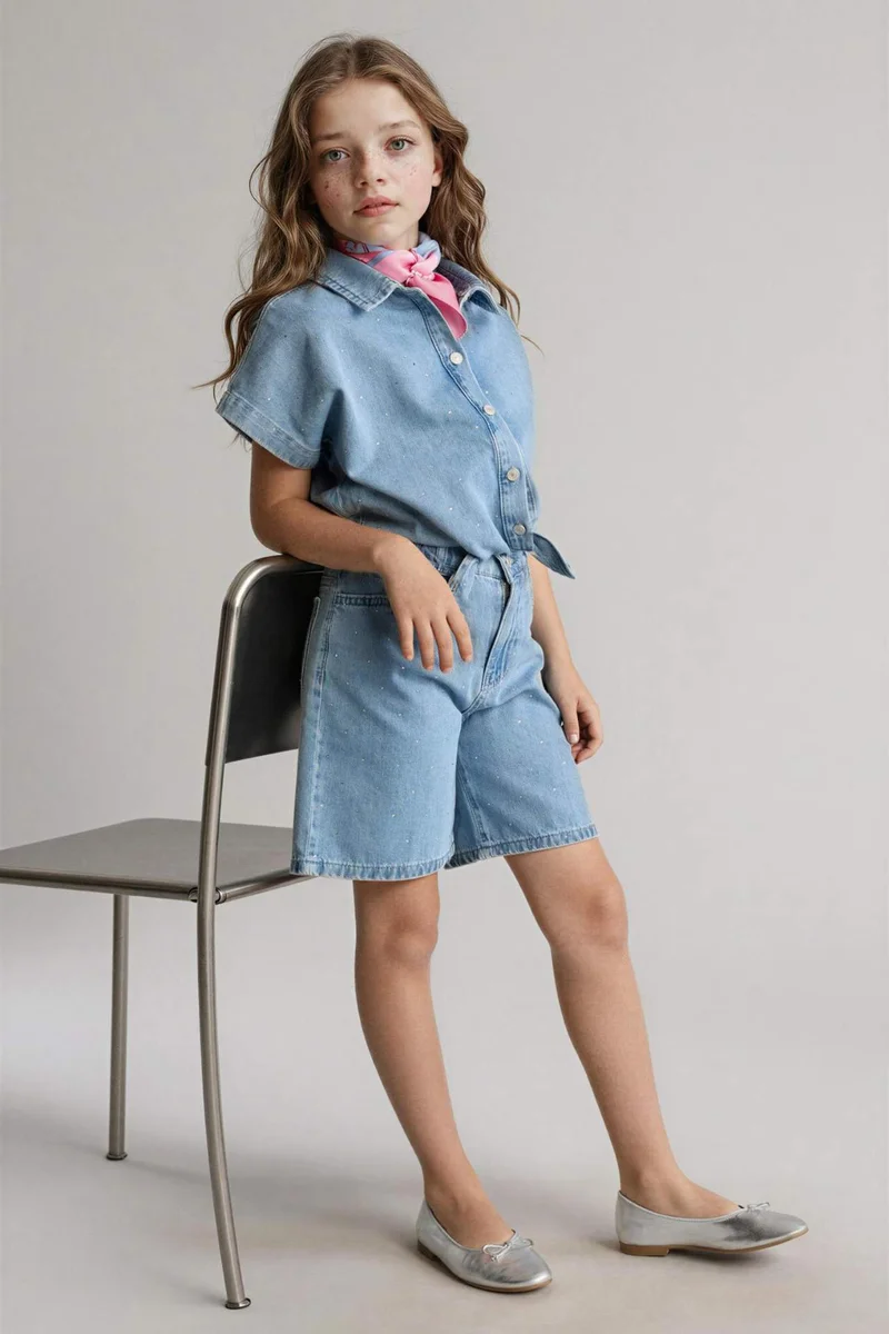 ديفاكتو Girl Denim Shorts
