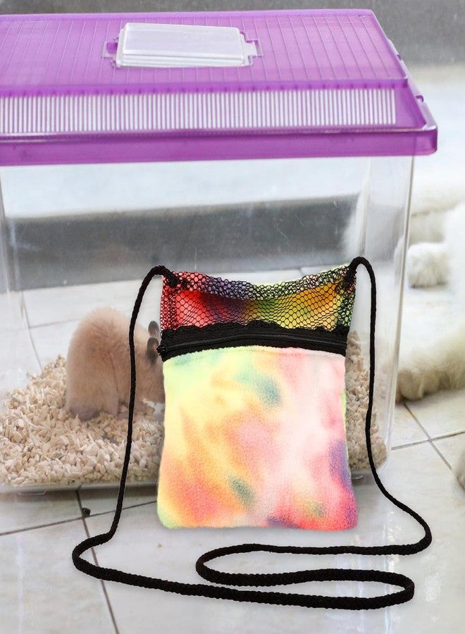 SUPVOX Hamster Carrier Bag Portable Small Animal Pouch with Drawstring Closure Breathable Pet Tote Bag 6.69X6.69X0.78 Inches for Travel and Outdoor Use - Image 4