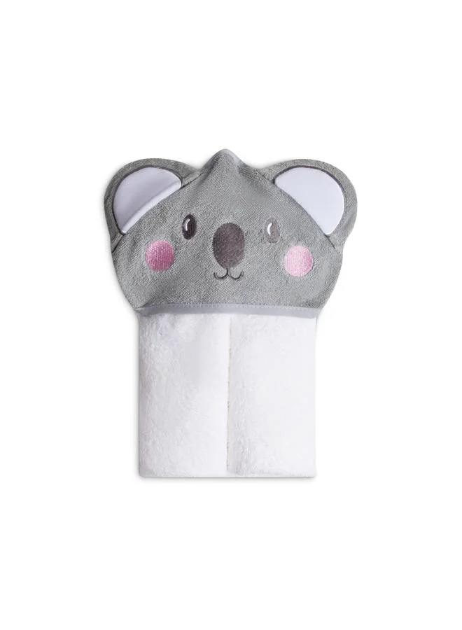 Luna & Lily Kids 3D Organic Cotton Woven Hooded Towel