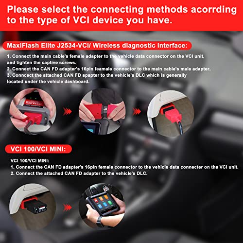 Autel CAN FD CANFD Adapter Work with VCI Connector for Autel Scanner Diagnostic Scan Tool MaxiSys Series Support Diagnosis of Vehicle Models with CAN FD Protocol - Image 5