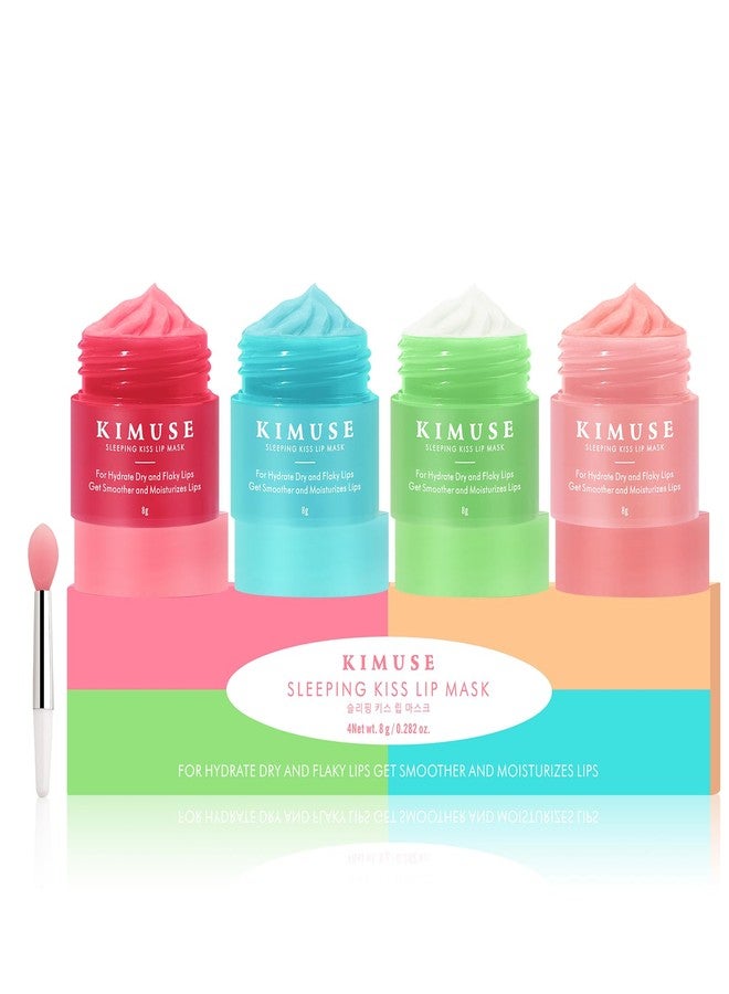 KIMUSE Lip Mask, Lip Sleeping Mask: Moisturizing, Hydrating, Nourishing Lip Care Products, Vitamin C, Shea Butter & Antioxidants, Lip Mask Overnight Set for Dry Lip, Flaky - Image 1