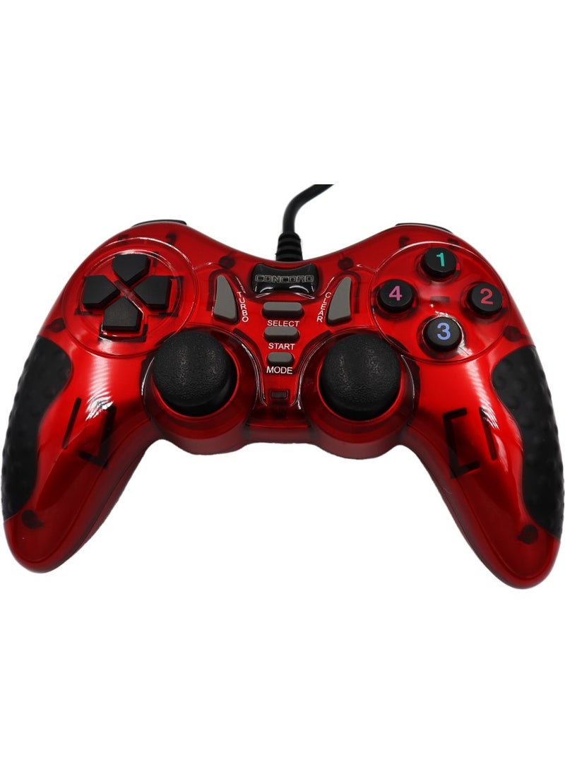 CONCORD C-899 Wired Vibrating USB Joystick 