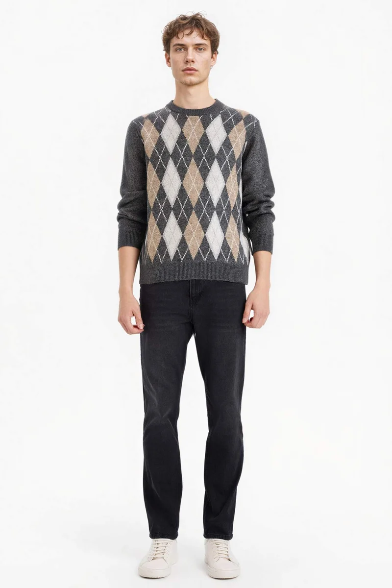 ديفاكتو Standard Fit Knitwear Pullover
