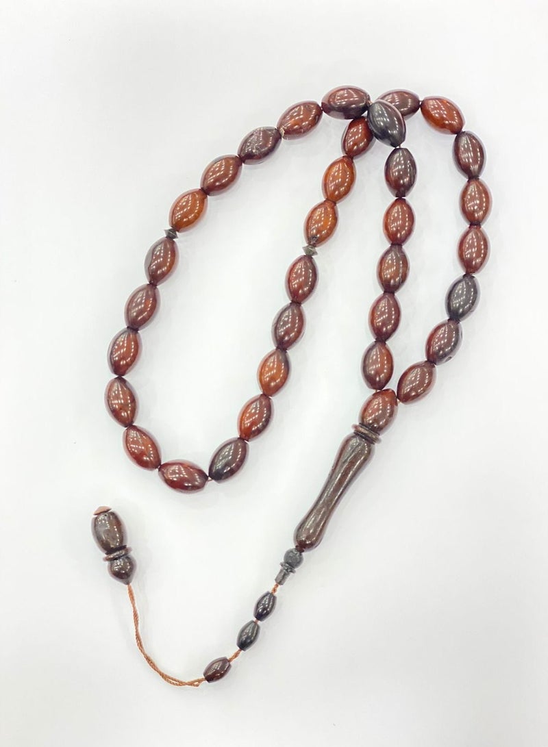 RUKN AL SAHRA NATURAL KUKA WOOD BEADS MASBAHA PER PIECE - Image 1