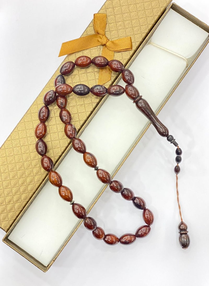 RUKN AL SAHRA NATURAL KUKA WOOD BEADS MASBAHA PER PIECE - Image 2