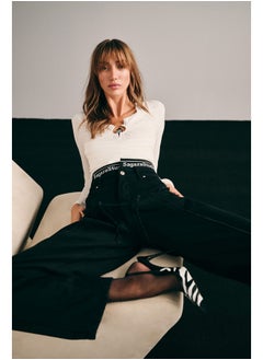 Black Wide Leg Jeans