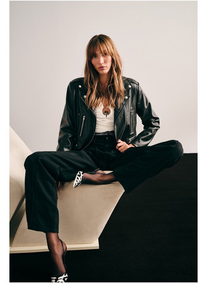 trendyol - Black Wide Leg Jeans - Image 1